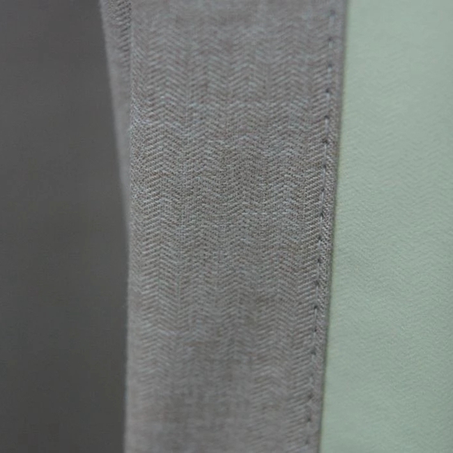 Factory Supply Plain Woven Readymade Curtain