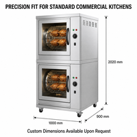 Four à rôtir poulet électrique commercial en acier inoxydable avec garantie d'un an - Ligne de produits chinoise pour équipement de cuisine