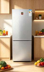 BCD 202 EU Freezer <b>Refrigerator</b> Frost Free Mechanical Temperature Control for Home Apartment and Office Use 220V Compact Two-Doo - Product Image 5