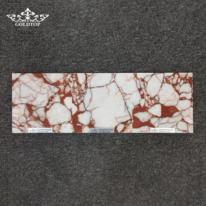 Mármol Rojo Italiano Pulido de Lujo GOLDTOP, Piedra Carmesí Bvlgari para Interiores de Boutique Exclusivos y Diseños de Columnas Impresionantes - Product Image 3