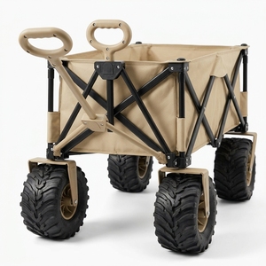 Chariot de camping pliable inclinable pour enfants, chariot utilitaire compact et robuste pour l'extérieur et la plage avec conception allongée - Product Image 3