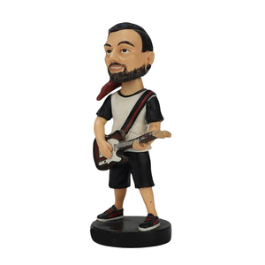 Personalizzato in resina artigianato figurina statuetta stile artificiale <span class=keywords><strong>chitarrista</strong></span> musicista per scrivania e decorazione auto - Product Image 3