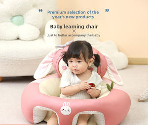 Baby Learning to Sit <b>Sofa</b> Chair Anti-fall Safety with Spine Protection for 6-12 Months, Plush Soft <b>Support</b>, Cartoon Design - Product Image 4