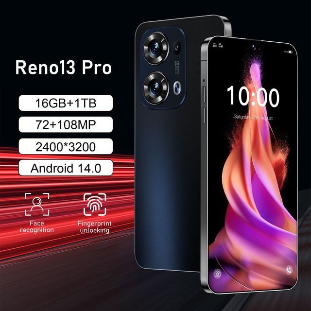 Reno13 Pro 90Hz OLED HD 7.3-inch 5G CDMA/LTE Smartphone 1TB Storage 16GB RAM MTK 108MP Camera