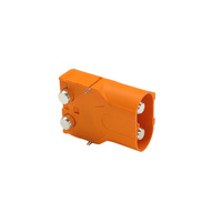 Conector de PCB de Alta Corriente Amass LCB60PW-M de 2 Pines Plateado para Batería de Bicicleta Eléctrica