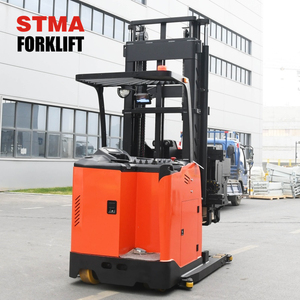 Camión de alcance eléctrico STMA 1.5ton 1,6 T sin hombre apilador de paletas de <span class=keywords><strong>3</strong></span> vías 6m 9M carretilla elevadora para almacén pasillo estrecho - Product Image 2