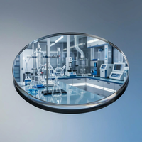 Plaque optique en quartz et saphir DY avec revêtement AR ITO anti-reflet, ultra-mince 0,1 mm, découpe CNC sur mesure, haute transmission, taille personnalisée