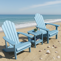 Chaise Adirondack moderne en HDPE résistante aux UV et imperméable, durable, inaltérable, portable, pour jardin et terrasse, adaptée à toutes les conditions météorologiques