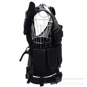 Gilet tactique personnalisé en polyester noir respirant, multifonctionnel, avec fermeture éclair de protection pour le terrain, pour l'extérieur - Product Image 2