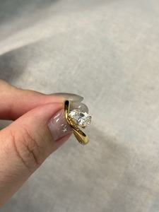 UM jewelry <b>925</b> sterling <b>silver</b> Cultivated diamond <b>ring</b> daily wear wedding engagement anniversary party gift - Product Image 4