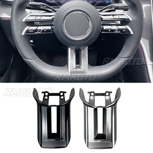 ฝาครอบพวงมาลัยรถยนต์สีเงินสำหรับ Mercedes-Benz C/CLS/S/E-Class W206 W213 C257 W223 AMG อุปกรณ์ตกแต่งภายในรถยนต์ - Product Image 1