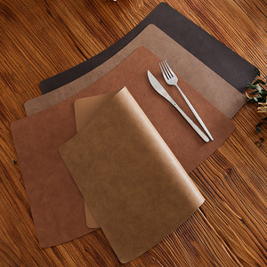 Placemat Round <b>Table</b> Mat Waterproof Heat Insulating Solid Color For Dining <b>Table</b> Use - Product Image 2