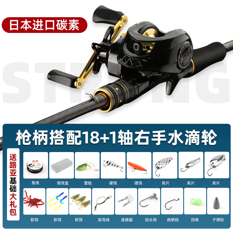 Gun grip with right-hand baitcasting reel [Gift Pack]