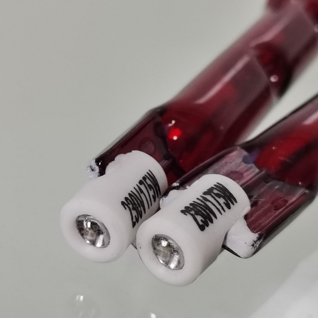 R7s 118mm SWIR Heat Lamps Halogen Infrared Liner Ruby Therapy and Quartz Heating Lamp