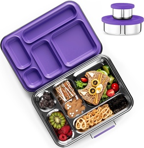Aohea Kids Student Bento en acier inoxydable pour enfants pour la rentrée des enfants Boîte à lunch OEM pour enfants - Product Image 1