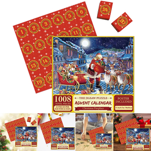 Customized Puzzle Christmas <strong>Advent</strong> <strong>Calendar</strong> Jigsaw Puzzle 1000pcs Blind Box Christmas <strong>Calendar</strong> Gifts <strong>Advent</strong> <strong>Calendar</strong> <strong>Toy</strong> - Product Image 2