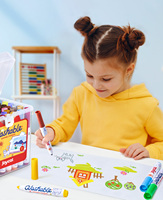 Stylos marqueurs aquarellables lavables Joycat avec tampon, pointe fine, jouets de dessin, fournitures artistiques scolaires, à partir de 2 ans, unisexe