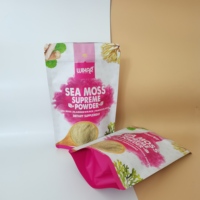 Sachet Doypack en plastique de qualité alimentaire imprimé sur mesure refermable pour l'emballage de mousse de mer - Protection de barrière et maintien de la fraîcheur