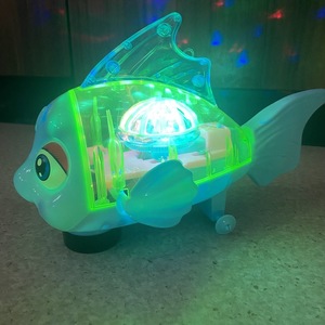 Jouet Électrique Poisson-Pieuvre Transparent Lumineux avec Son et Lumière 25cm pour Enfants, Jouet LED en Plastique - Product Image 3