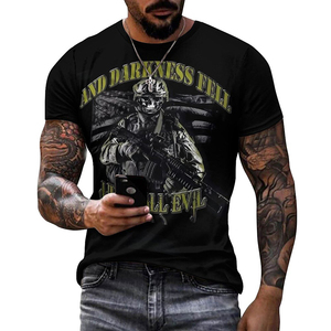 Chiến Binh 3D In Người Đàn Ông Của T-Shirt Lực Lượng Đặc Biệt Người Đam Hâm Ngắn Tay Áo Cựu Chiến Binh Mùa Hè Giản Dị Hàng Đầu Đồ Họa Thăng Hoa T-Shirt - Product Image 2
