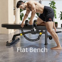 Banc de musculation multifonctionnel réglable, chaise de fitness, banc de musculation pour la maison et usage commercial