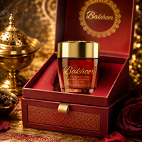 Bocaux à Bakhoor de Luxe 120g en Verre avec Couvercle Doré Taillé en Cristal, Emballage Personnalisé pour Bakhoor Arabe, Bocal à Parfum Haut de Gamme en Gros