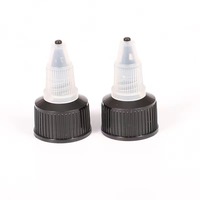 Bouchon de buse torsadé noir 20mm 24mm 28mm bouteille 20-410 24-410 28-410 capuchon de bec de traitement de finition de cou