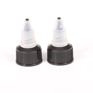 <span class=keywords><strong>Bouchon</strong></span> de buse torsadé noir 20mm 24mm 28mm bouteille 20-410 24-410 28-410 capuchon de bec de traitement de finition de cou - Product Image 2