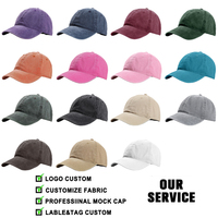 Gorras de Béisbol Vintage Desgastadas de Algodón para Hombre y Mujer, con Logotipo Bordado Personalizado, en Oferta
