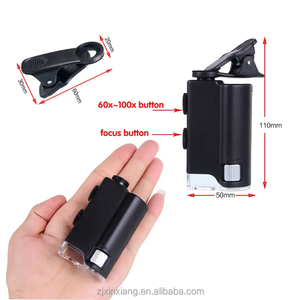 7751WユニバーサルクリップLEDズーム60X-100X電話用顕微鏡拡大鏡 - Product Image 5