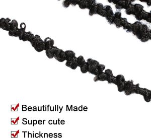 <span class=keywords><strong>Xtrend</strong></span> 36 pouces, tresses synthétiques à crocheter, style Butterfly Locs, longues, noires, effet vieilli, double trame, tissées à la machine, douces, pour femmes, 850g - Product Image 4