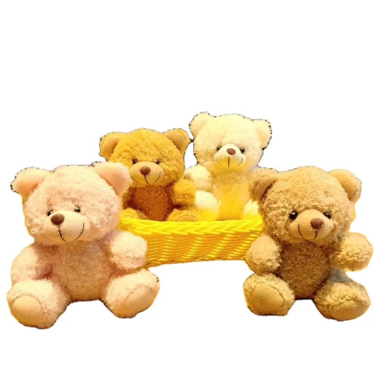 QY การ์ตูนหมีพวงกุญแจของเล่นตุ๊กตา 12 ซม.มินิหมีพวงกุญแจของเล่นนุ่มพวงกุญแจตุ๊กตาหมีชุดตุ๊กตาแต่งงาน