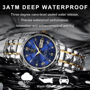 Drioshipping New Arrivals Fashion Luxury for <b>Men</b> <b>Watches</b> Stainless Steel Wristwatch <b>Waterproof</b> Luminous Quartz <b>Watches</b> for <b>Men</b> - Product Image 4