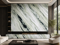 Dalles et carreaux en marbre vert Shangri-La Jade pour tables consoles, buffets, comptoirs de bar, bureaux d'accueil et panneaux muraux de salle de bain