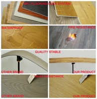 Plancher en vinyle SPC à emboîtement moderne en bois grainé 4-8 mm avec surface antidérapante et garantie de plus de 5 ans pour la chambre à coucher