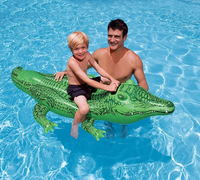 Happy jack petit jouet gonflable de flotteur de piscine de crocodile de requin de licorne