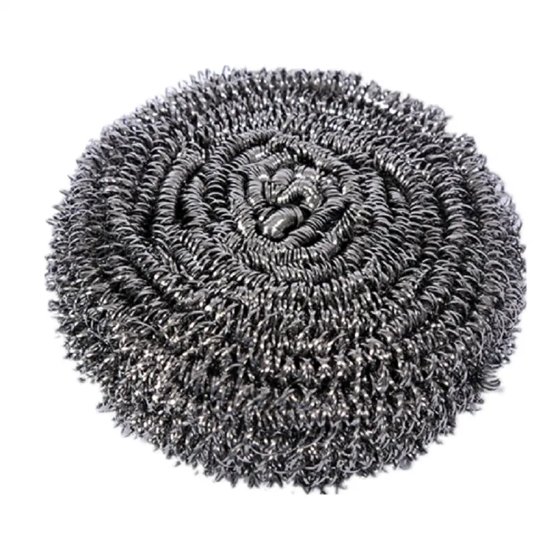 Stainless steel scrubber roll cleaning pad for dishes stainless steel scourer