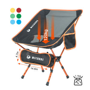 Sedia da Campeggio Pieghevole Portatile in Alluminio con Gambe Telescopiche Leggere per Escursioni e Attività all'Aperto - Product Image 1