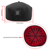 Cappello Terapeutico a Luce Rossa con 120 LED 660nm 830nm, Cappello a LED Infrarossi per Salute del Cuoio Capelluto, Uso Domestico e Professionale