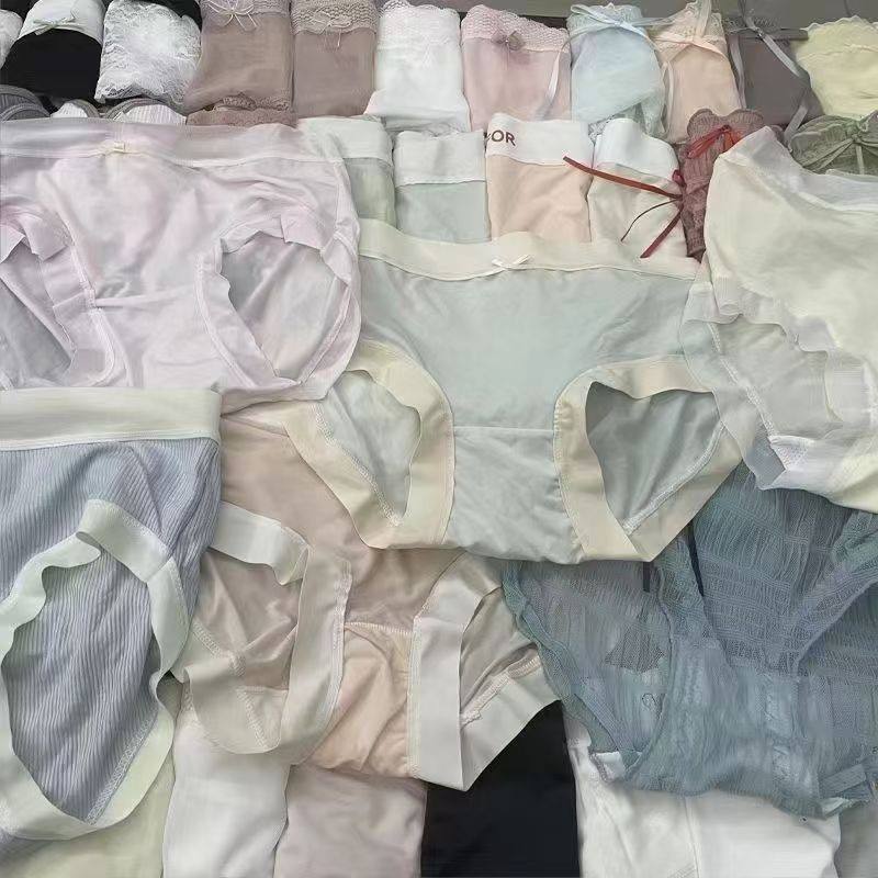 Women Cheap Common Wholesale Panties Low Price by the Dozen Pack 12 Pcs Ladies Panty Cotton Lace Underwear