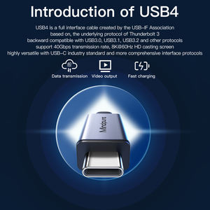 Mindpure Usb4 kablo veri transferi 5A 240W USB C PD Thunderbolt4 Usb3.2 USB Thunderbolt <span class=keywords><strong>3</strong></span> 4 kablo 8K Video 40gbps Iphone 15 için - Product Image 5