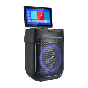 JBA Outdoor 8-inch RGB Speaker With Android Touchscreen Karaoke Portable <b>Bluetooth</b> 5.1 USB TF <b>Card</b> Support - Product Image 4