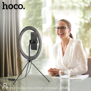 Ring <span class=keywords><strong>Light</strong></span> Hoco OEM DLV1 11 Inch dengan Remote Controller, Lampu Isi untuk Ponsel, Penyangga Siaran Langsung - Product Image 5