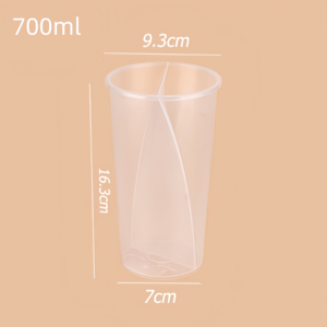 Tapa <span class=keywords><strong>para</strong></span> Vaso de Plástico Desechable de 2 Compartimentos, 90 mm, Diseño de Pared Simple, 500 ml/700 ml, Transparente, <span class=keywords><strong>para</strong></span> Café, Té, <span class=keywords><strong>Vodka</strong></span> - Product Image 6