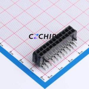 WAFER-MX3.0-22PWZ Wire-to-Board Pin Header Bent Lead Through Hole,P=3mm Connector 2x11P 3mm Right Angle Insert Micro-Fit MX 3.0 - Product Image 1