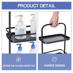 WIREKING Standing type 2tier 3 tier metal bathroom <strong>shower</strong> caddy with handle Bathroom Storage <strong>Shelving</strong> - Product Image 3