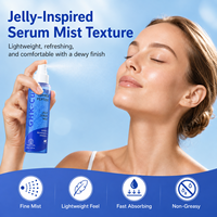 Sérum en gelée de peptides de cuivre GHK-Cu de marque privée, spray hydratant et raffermissant au collagène pour un éclat lumineux, brume faciale pour une peau éclatante CPNP