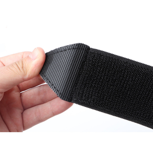 شريط مطاطي لاصق ذاتيًا بدون وبر للبيع بالجملة، شريط مرن بمشبك عكسي وخطاف وحلقة - Product Image 2