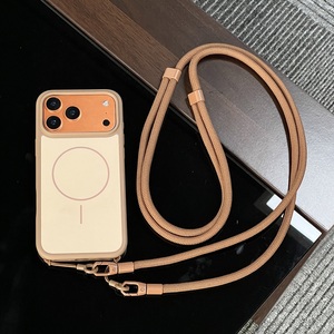 <span class=keywords><strong>Coque</strong></span> de protection en TPU souple pour <span class=keywords><strong>iPhone</strong></span> 17 Pro/17 Pro Max, étui magnétique <span class=keywords><strong>avec</strong></span> sangle d'épaule réglable et cordon de téléphone portable - Product Image 4