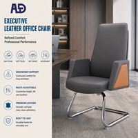 Chaise de bureau pivotante haut de gamme, ergonomique, en cuir, réglable en hauteur, solution de siège de direction